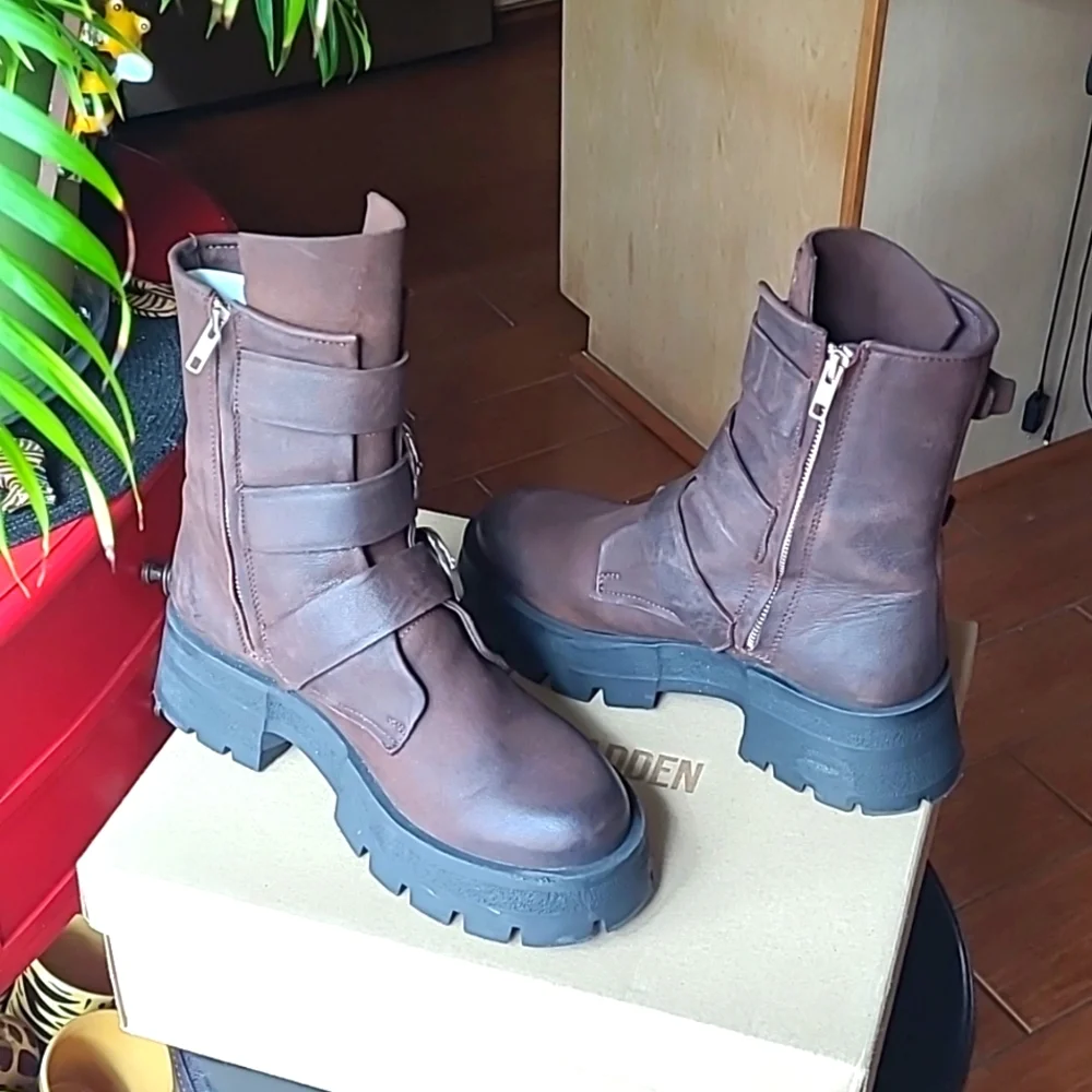 Steve Madden Buckle Ankle Boots - Picture 6 of 11